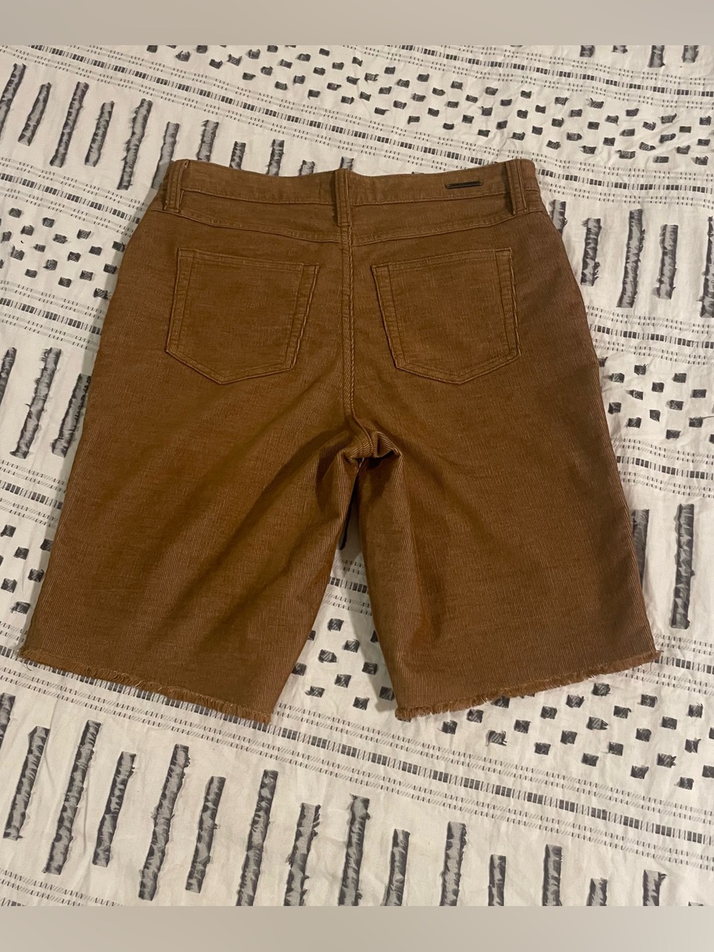 Carve Designs Corduroy Raw Hem Bermuda Shorts - Picture 3 of 6